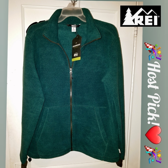 REI Other - REI Jacket 🎉HP❤ NWT! Full Zip Dark Green Fleece